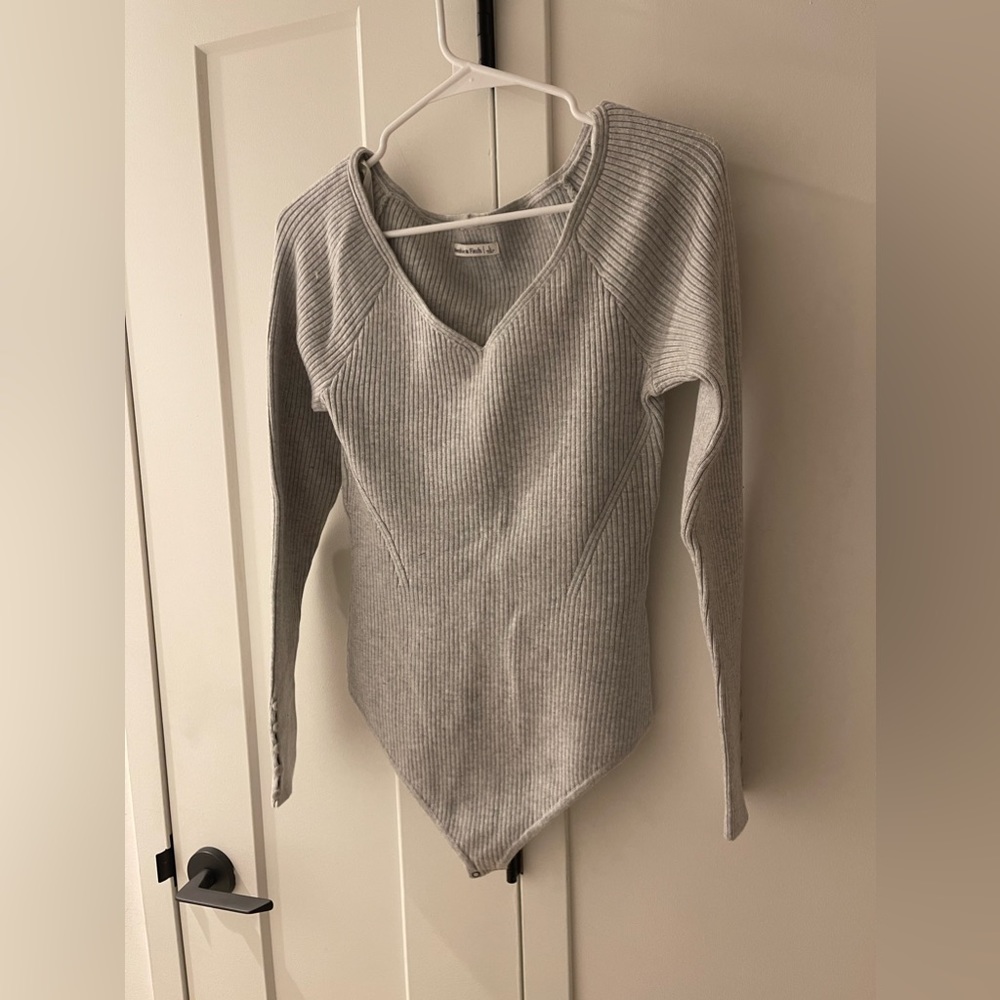 Abercrombie Gray Sweater One-Piece, Size L